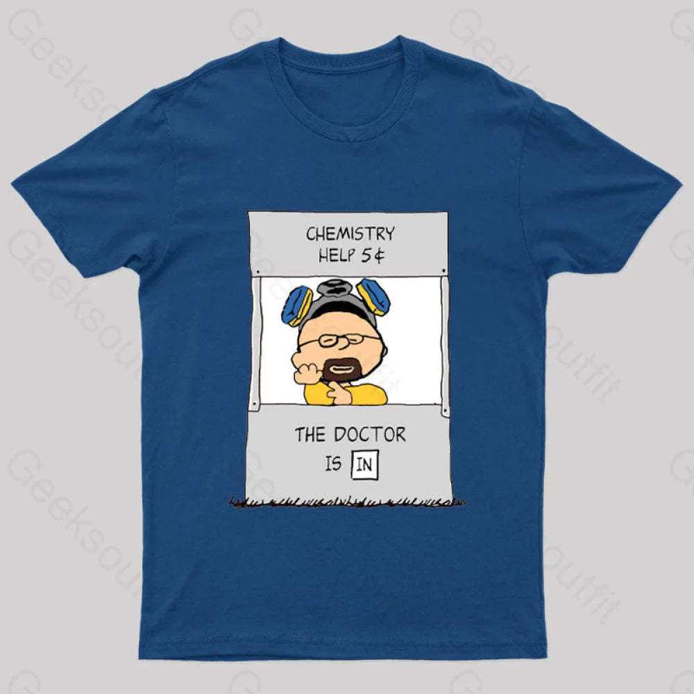 Chemistry Help Nerd T-Shirt Navy / S