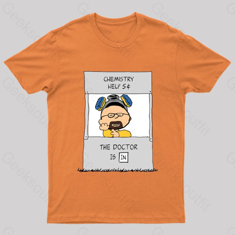Chemistry Help Nerd T-Shirt Orange / S