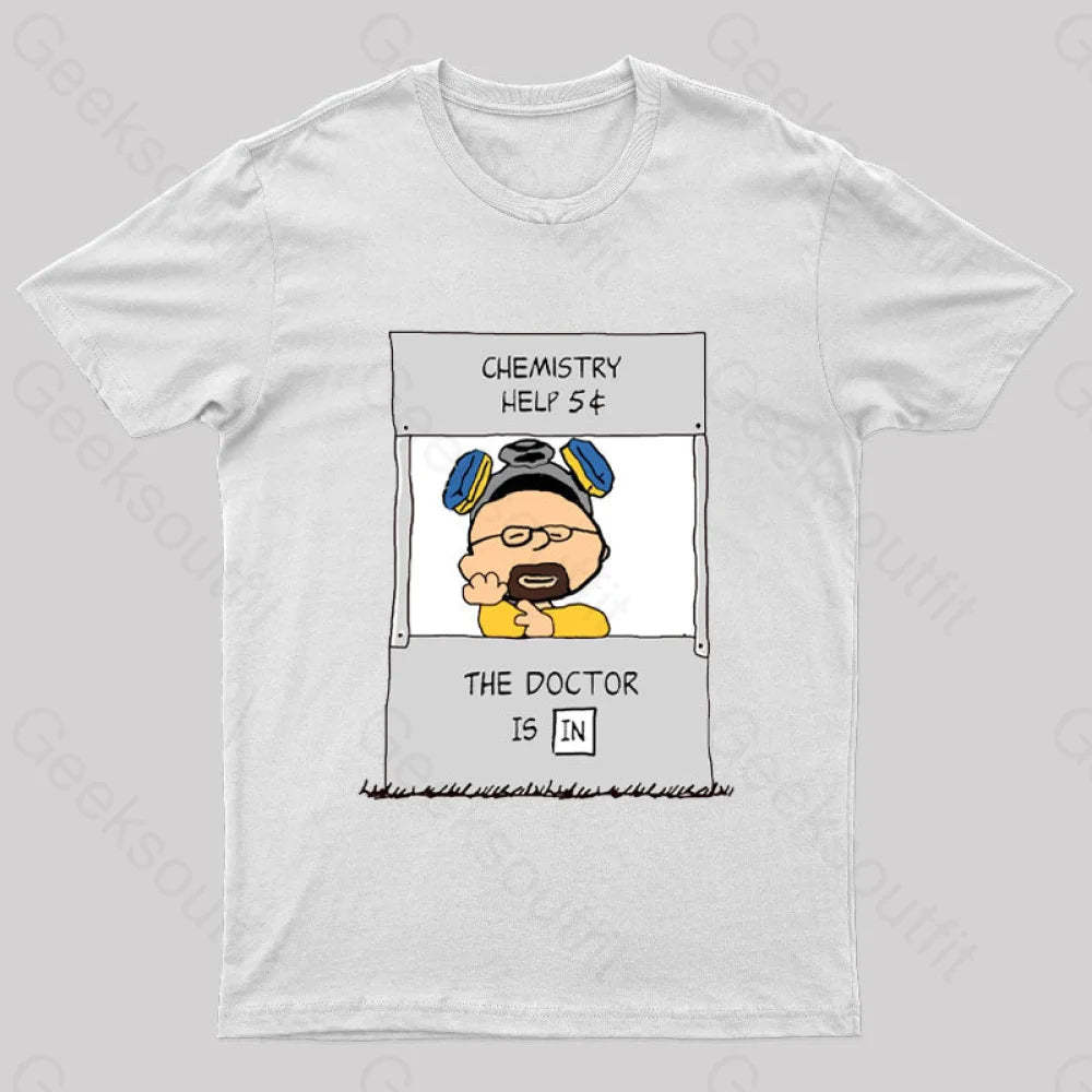 Chemistry Help Nerd T-Shirt White / S