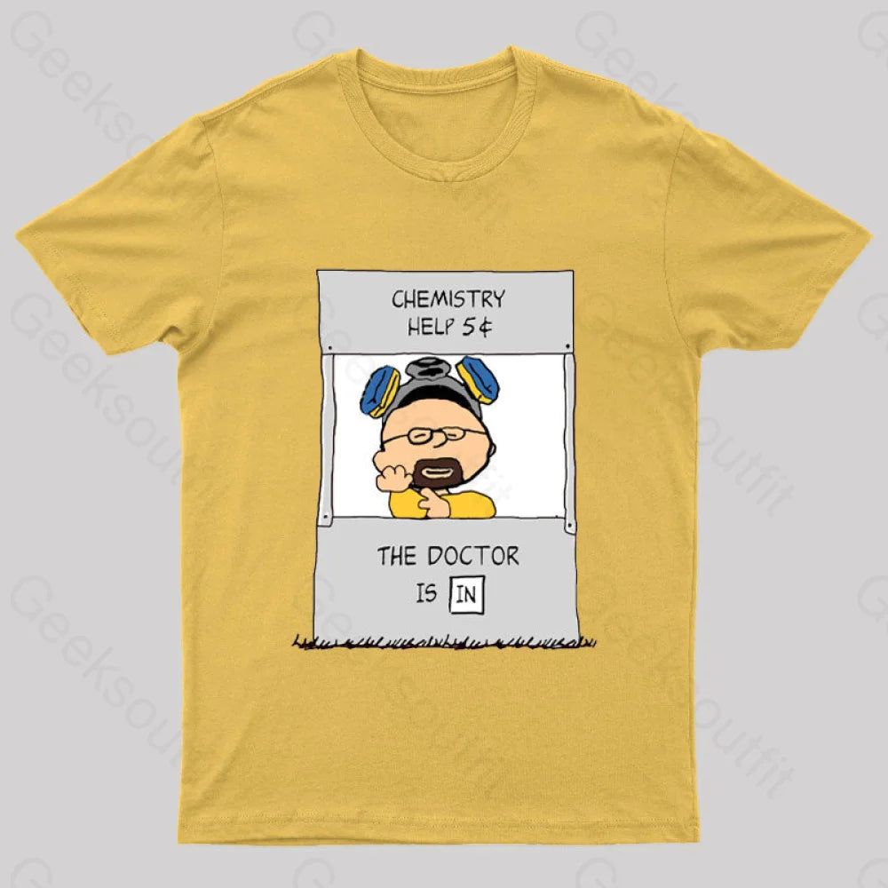 Chemistry Help Nerd T-Shirt Yellow / S
