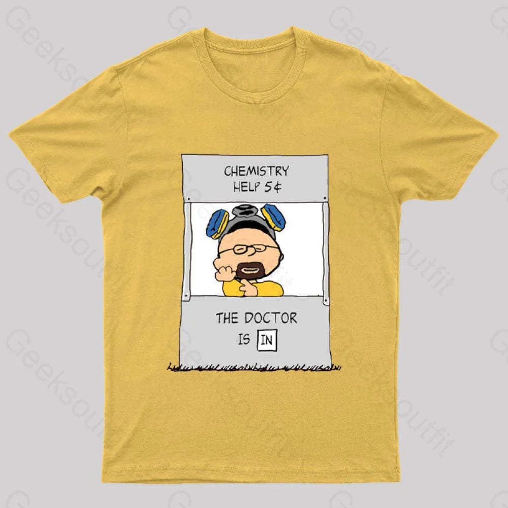 Chemistry Help Nerd T-Shirt Yellow / S