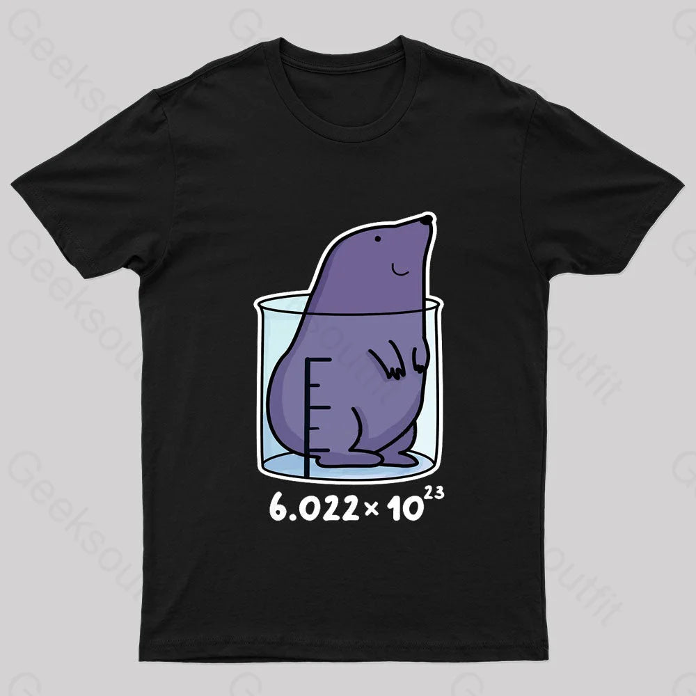 Chemistry Mole Geek T-Shirt Black / S