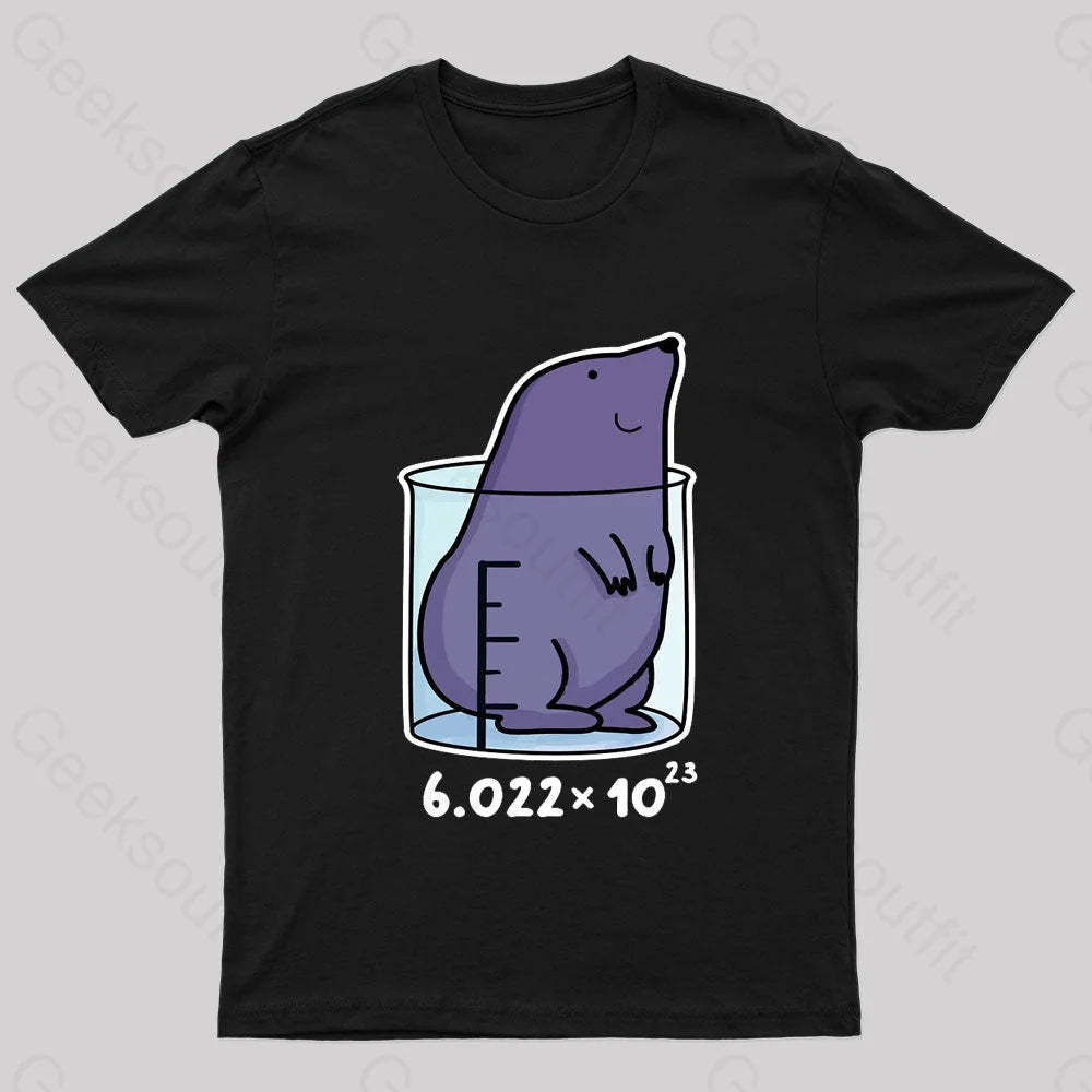 Chemistry Mole Geek T-Shirt Black / S