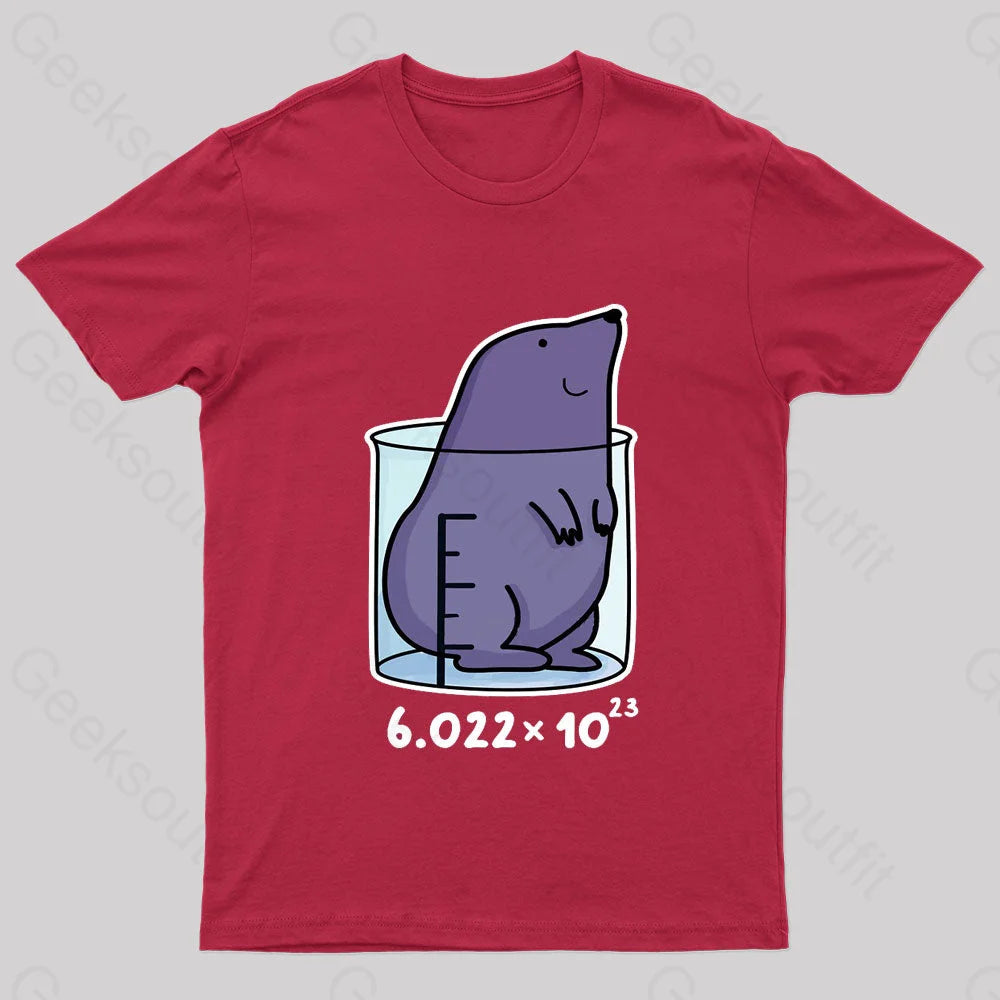 Chemistry Mole Geek T-Shirt Red / S
