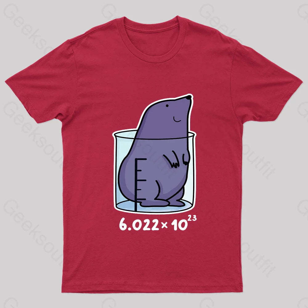 Chemistry Mole Geek T-Shirt Red / S