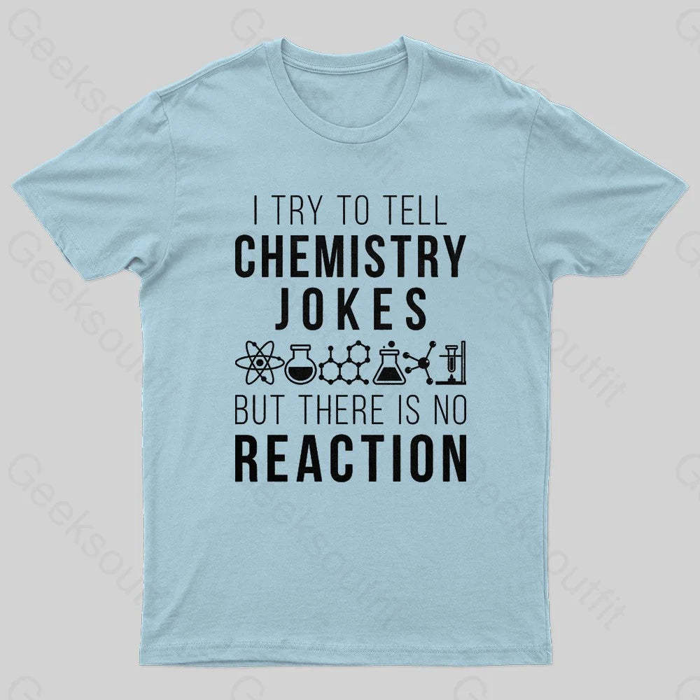 Chemistry Teacher Nerd T-Shirt Light Blue / S
