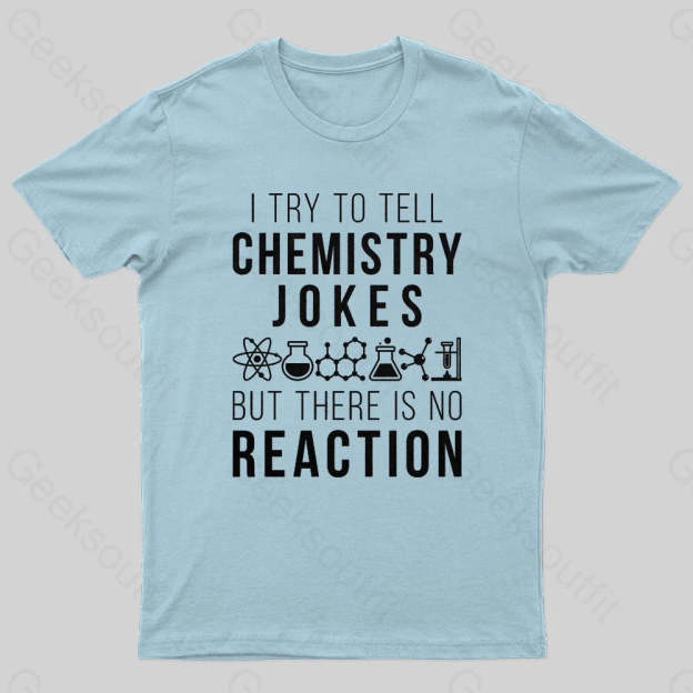 Chemistry Teacher Nerd T-Shirt Light Blue / S