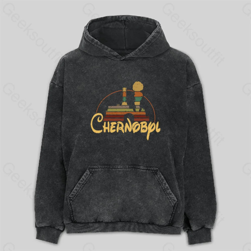 Chernobyl Fantasy Logo Classic Washed Hoodie M