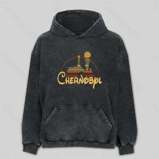 Chernobyl Fantasy Logo Classic Washed Hoodie M