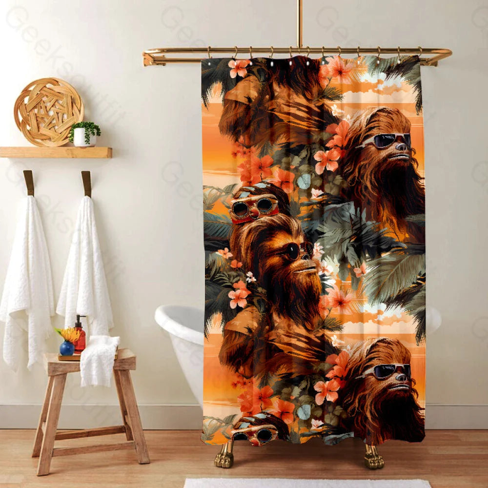 Chewbacca Shower Curtain 90*180Cm(36*71In) / Geeksc008