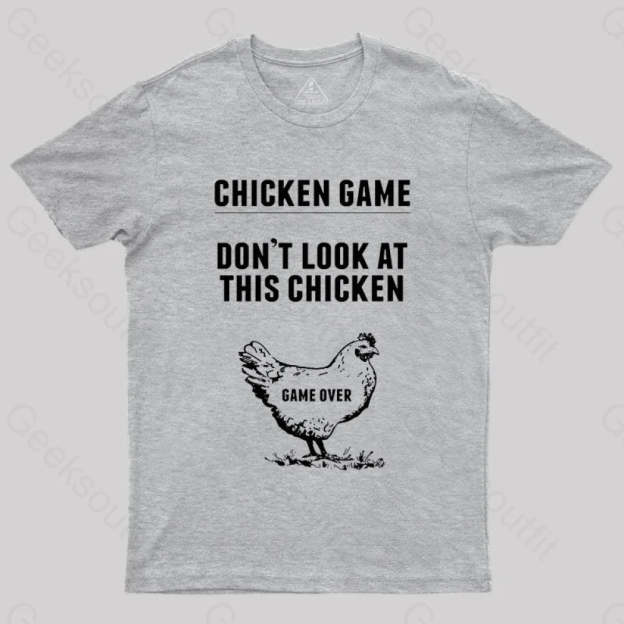 Chicken Game Nerd T-Shirt Grey / S