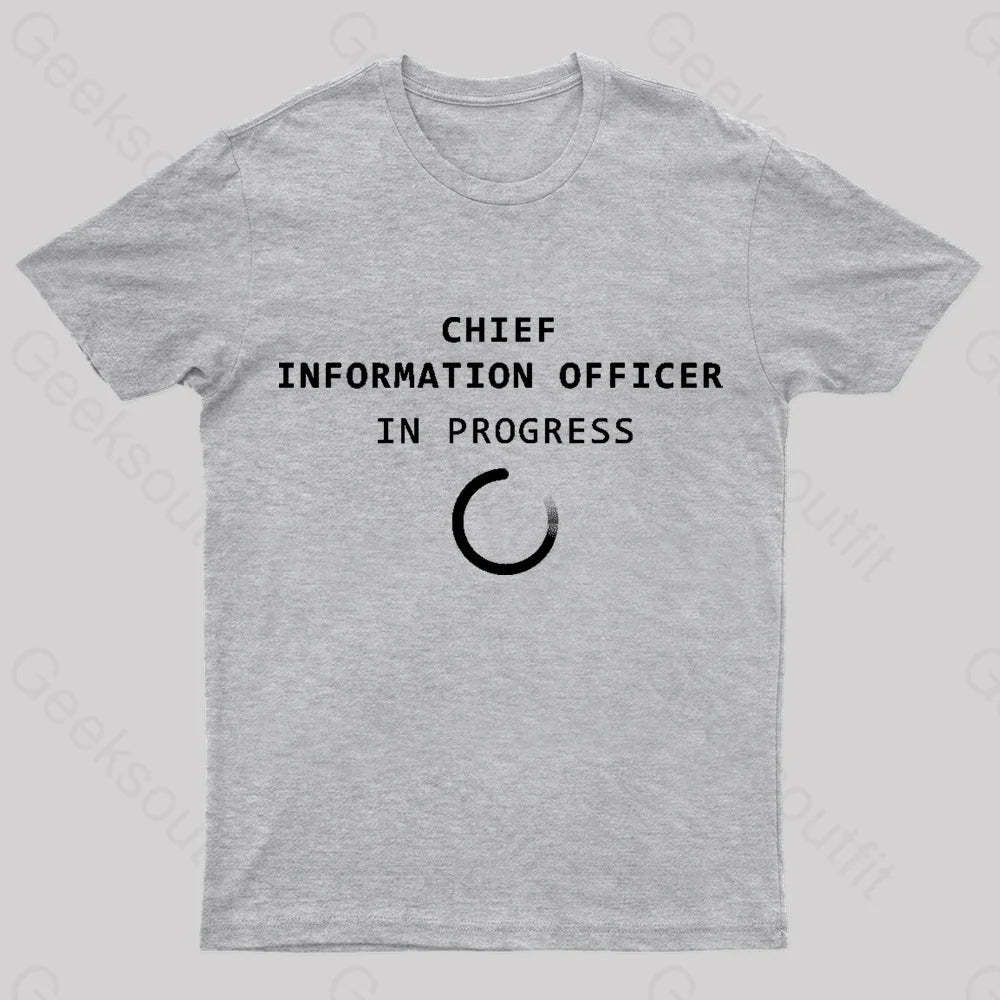 Chief Information Officer Geek T-Shirt Grey / S