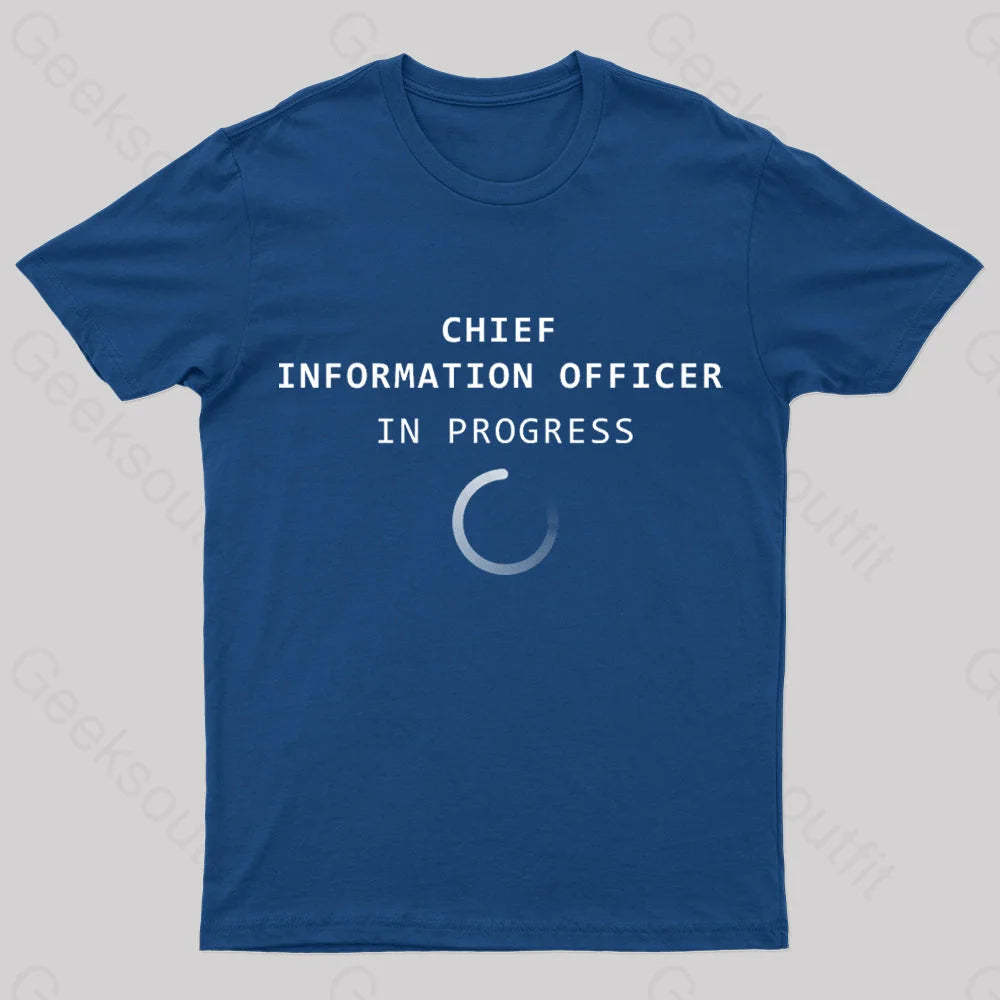 Chief Information Officer Geek T-Shirt Navy / S