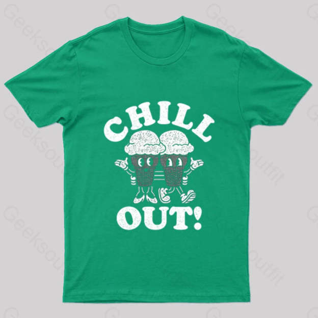 Chill Out Nerd T-Shirt Green / S