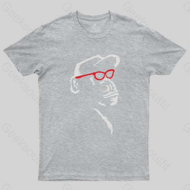 Monkey With Red Glasses T-Shirt - Geeksoutfit