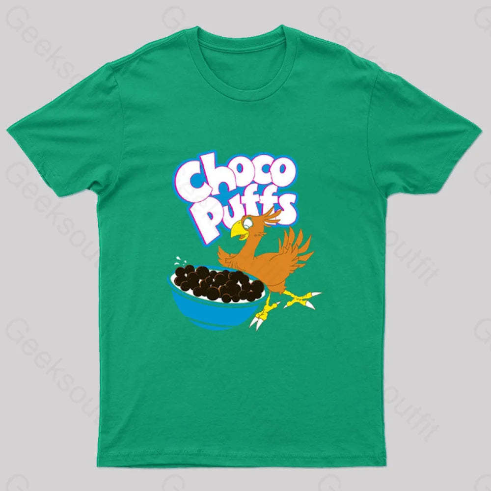 Choco Puffs Geek T-Shirt Green / S