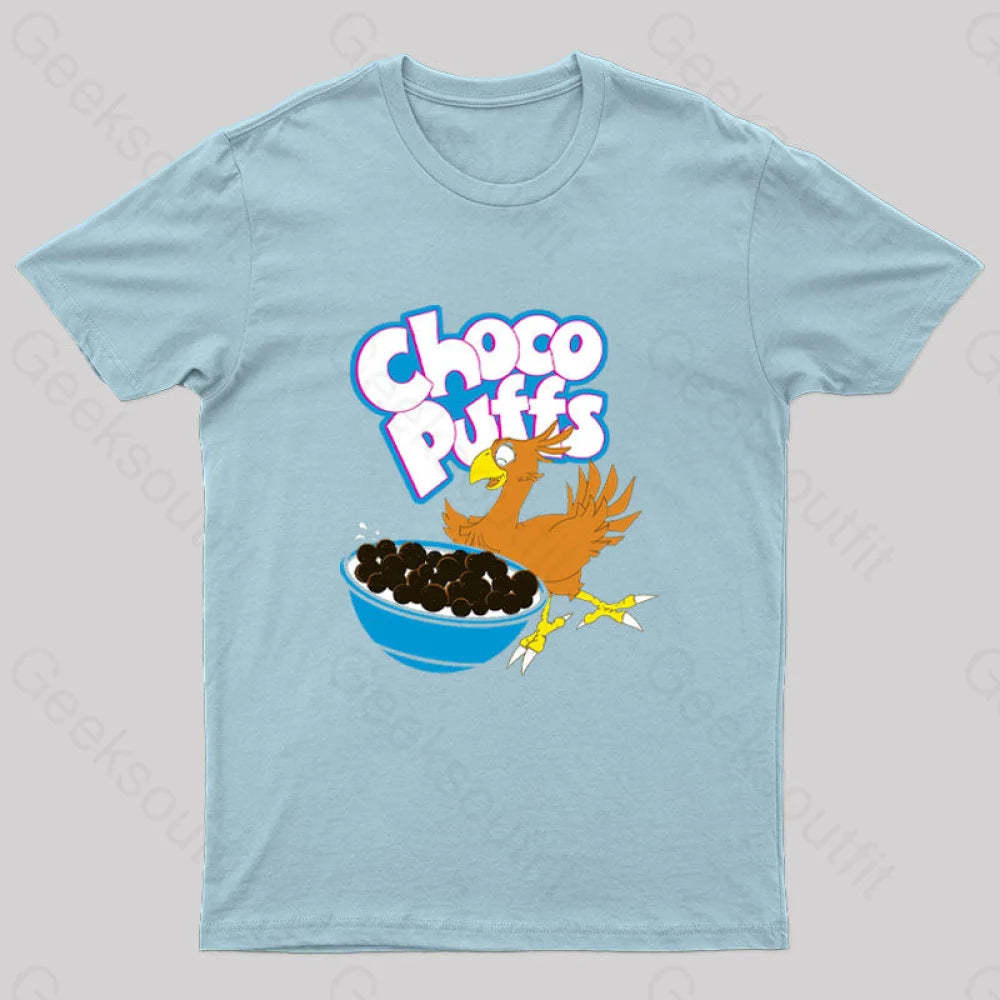Choco Puffs Geek T-Shirt Light Blue / S