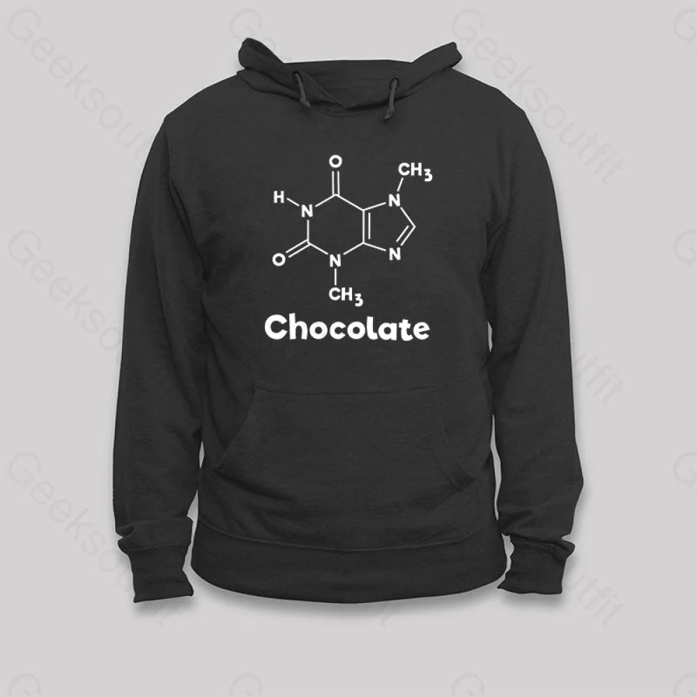 Chocolate Molecule Chemistry Science Hoodie Black / S