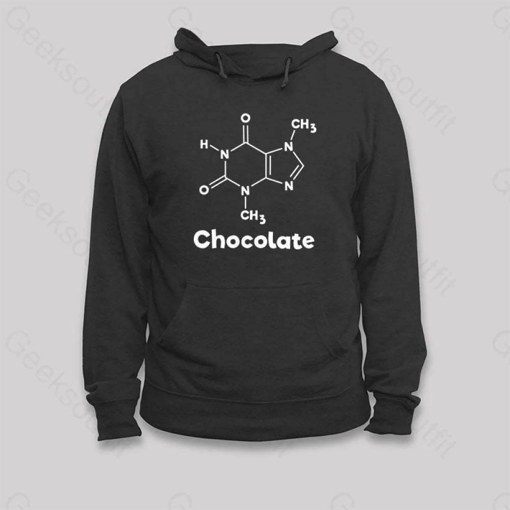 Chocolate Molecule Chemistry Science Hoodie Black / S