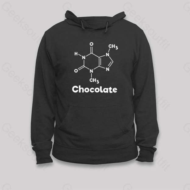 Chocolate Molecule Chemistry Science Hoodie Black / S