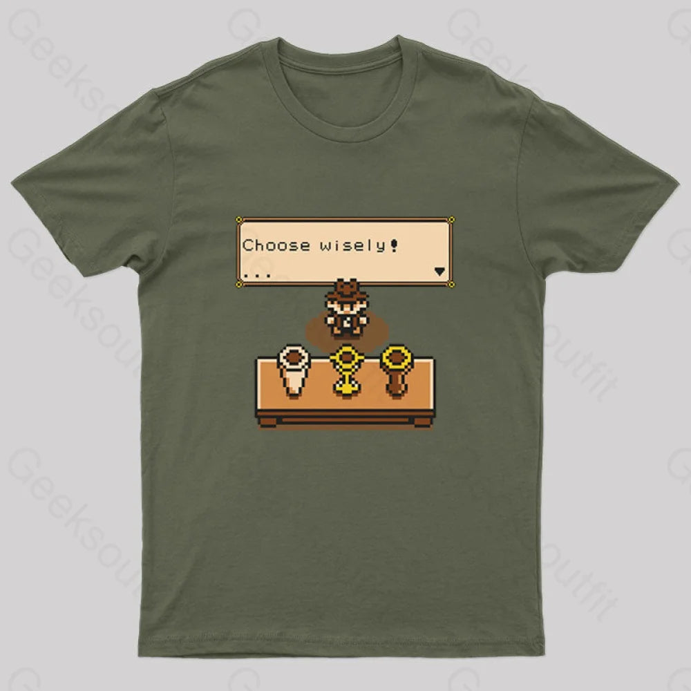 Choose Your Grail T-Shirt Army Green / S