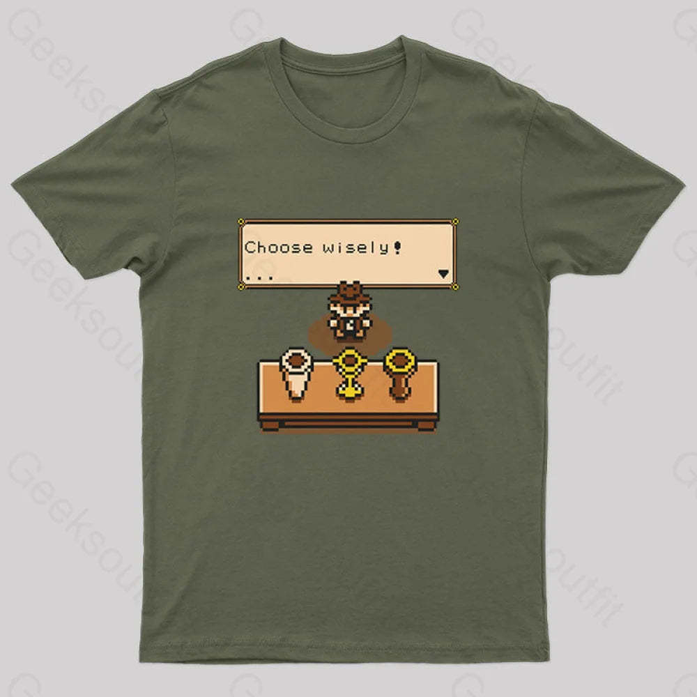 Choose Your Grail T-Shirt Army Green / S