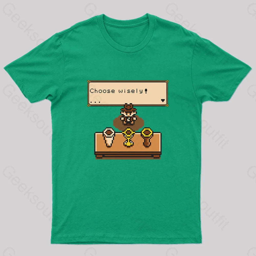 Choose Your Grail T-Shirt Green / S