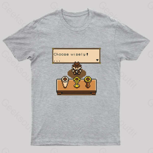 Choose Your Grail T-Shirt Grey / S