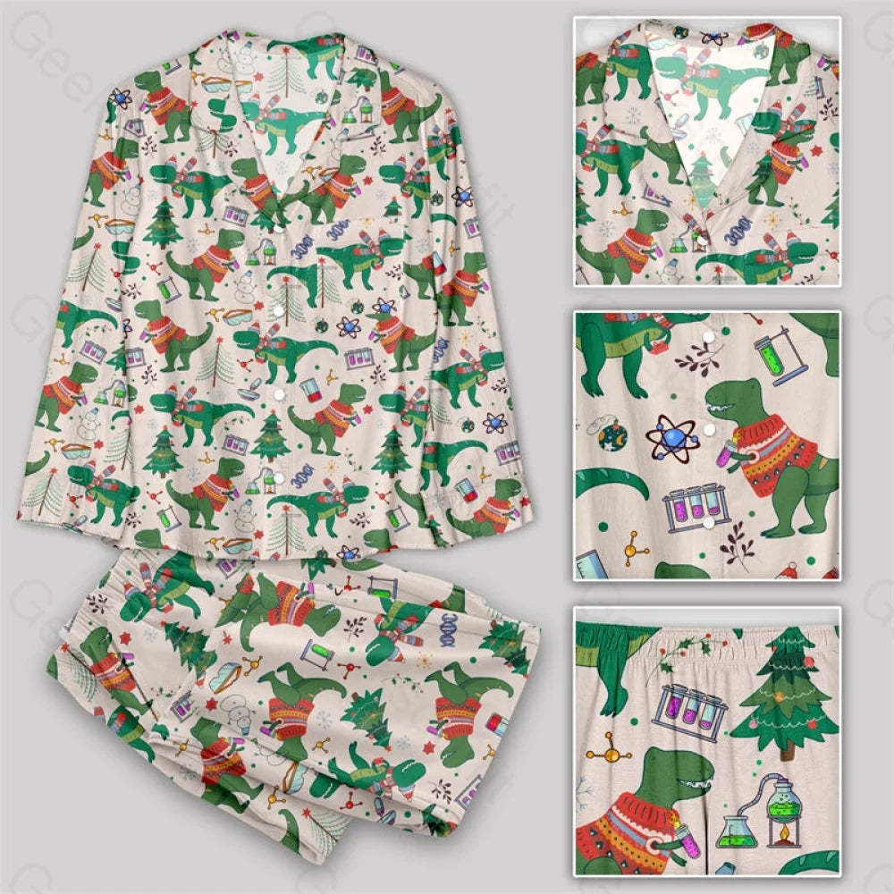 Christmas Science & Dinosaur Pajamas Set Yc