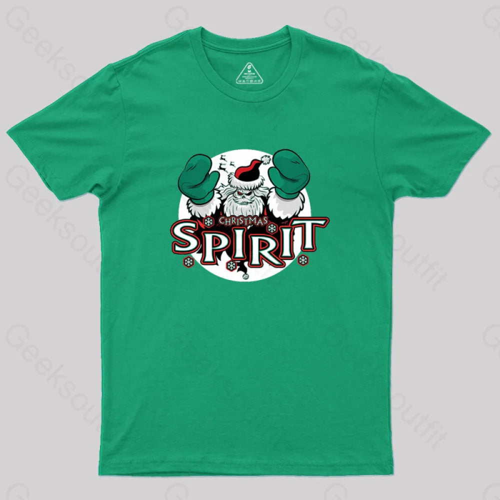 Christmas Spirit Geek T-Shirt Green / S