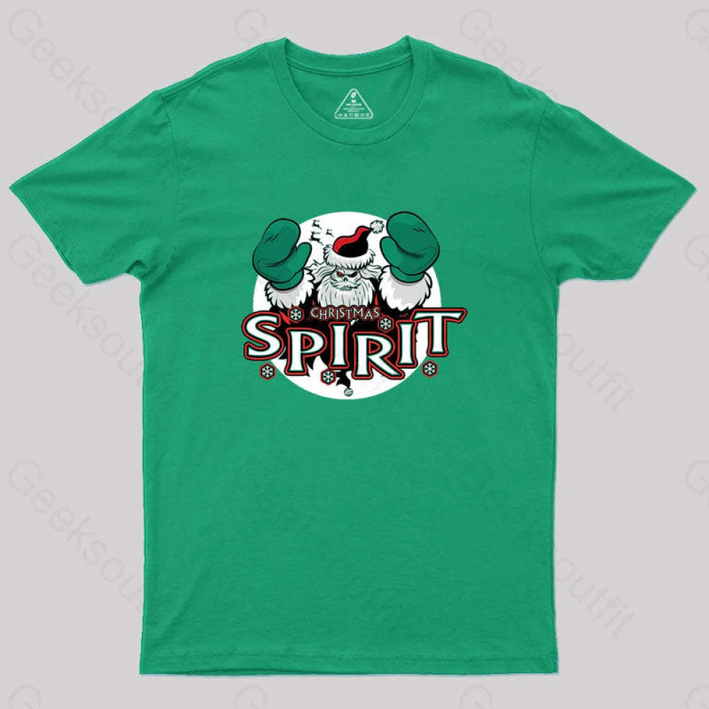 Christmas Spirit Geek T-Shirt Green / S
