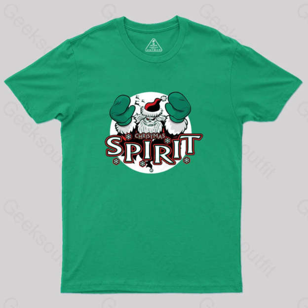 Christmas Spirit Geek T-Shirt Green / S