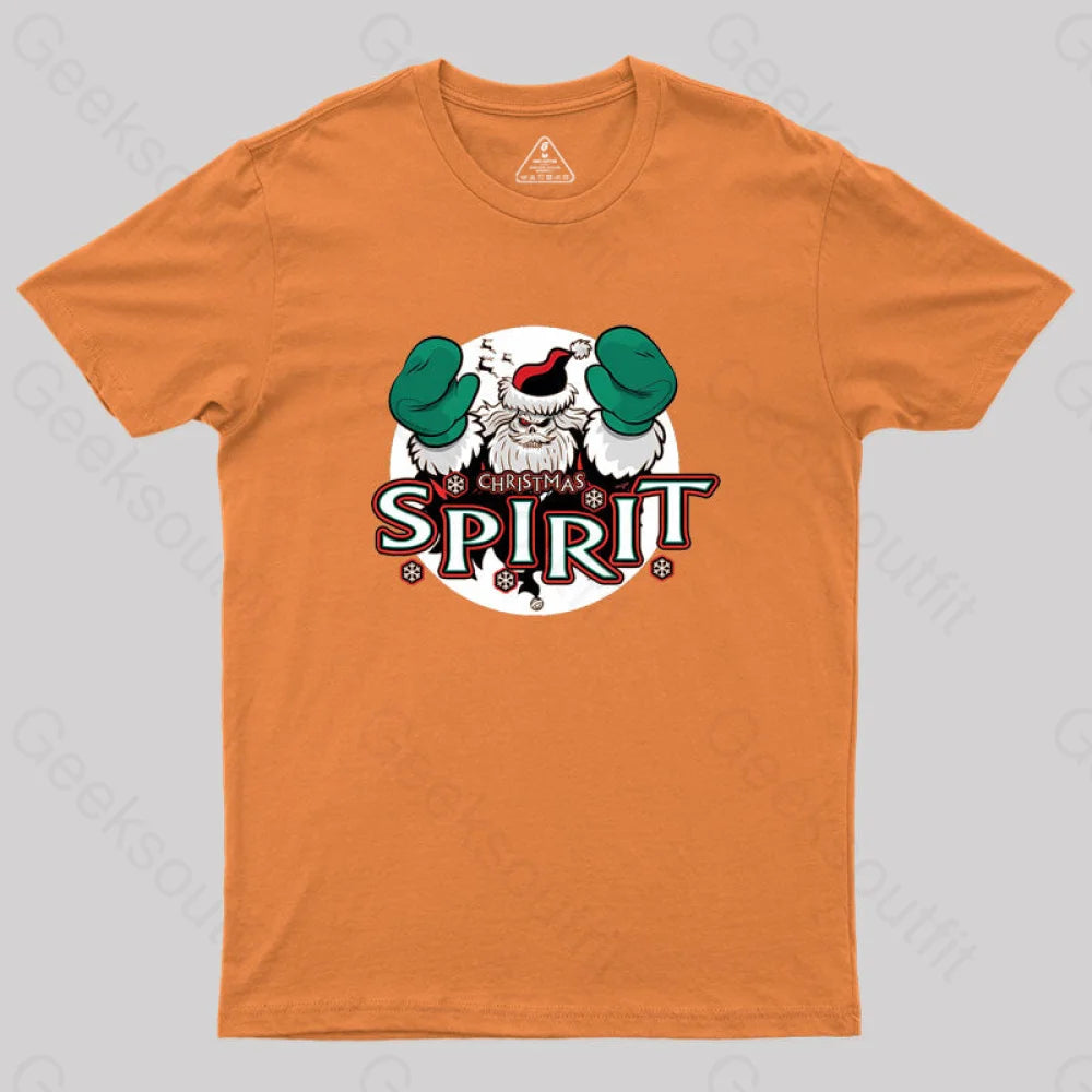 Christmas Spirit Geek T-Shirt Orange / S