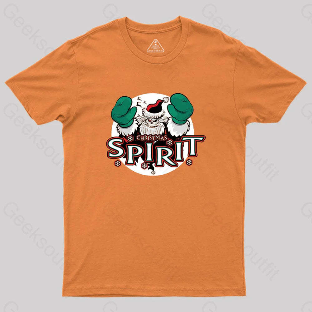 Christmas Spirit Geek T-Shirt Orange / S