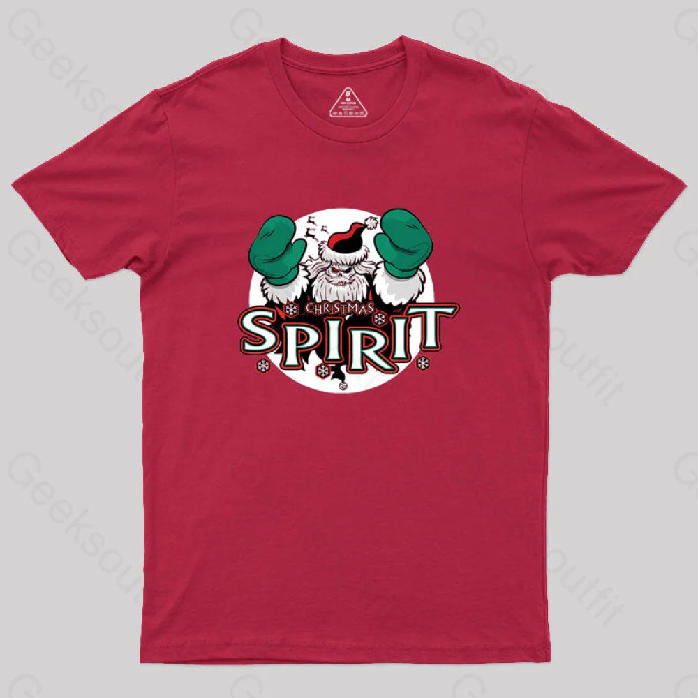 Christmas Spirit Geek T-Shirt Red / S