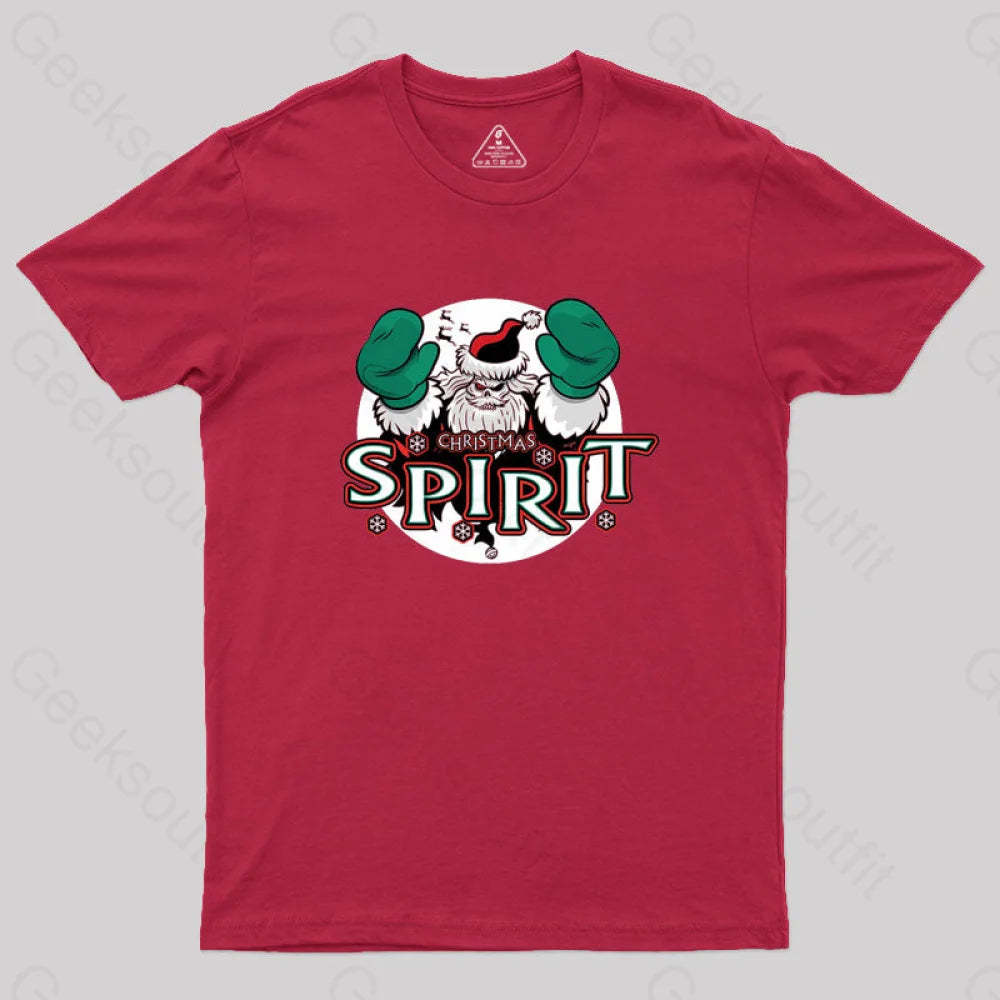 Christmas Spirit Geek T-Shirt Red / S