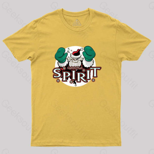 Christmas Spirit Geek T-Shirt Yellow / S