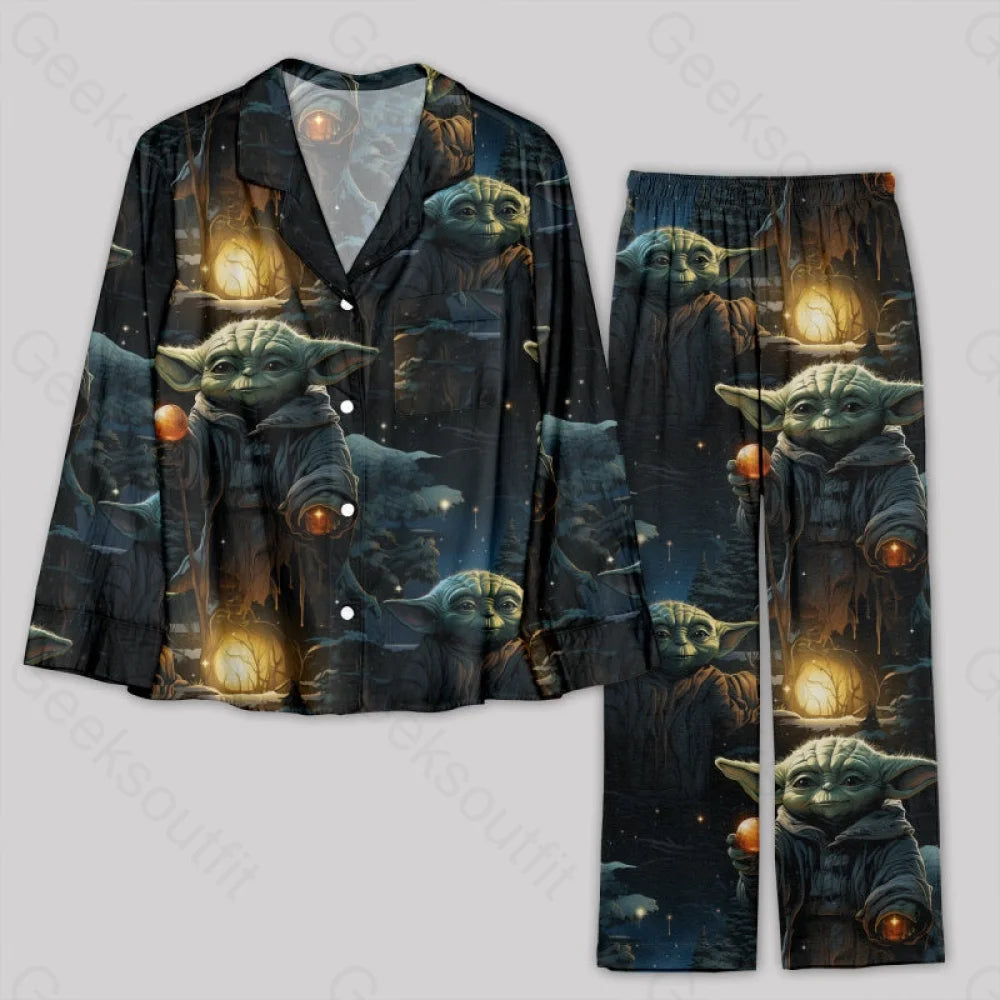 Christmas Star Wars Maestro Yoda Pajamas Set S / Geekpj0084 Yc
