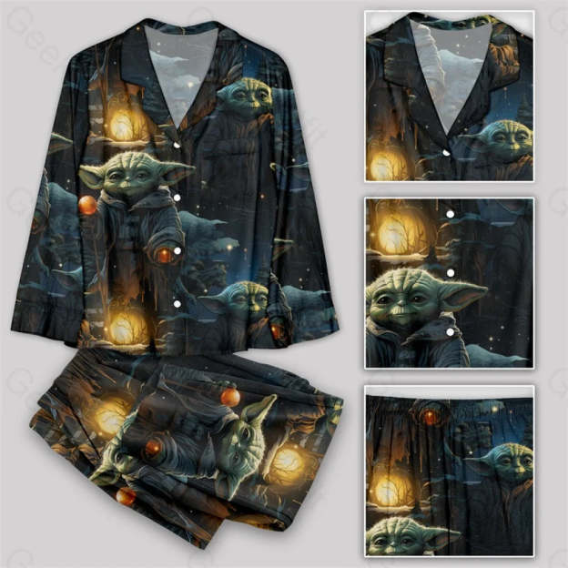 Christmas Star Wars Maestro Yoda Pajamas Set Yc