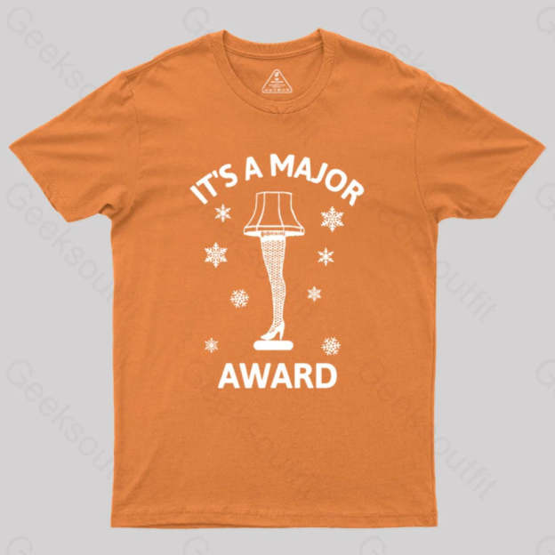 Christmas Story Leg Lamp Geek T-Shirt Orange / S