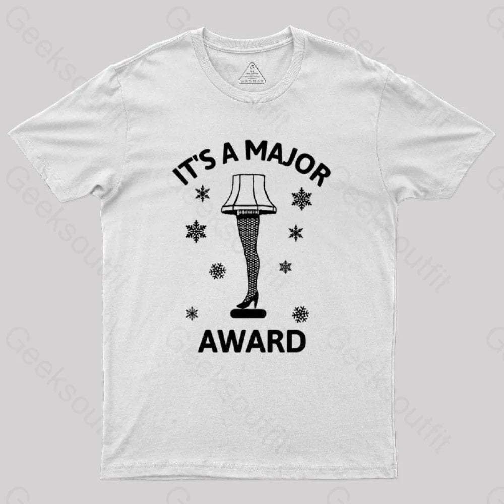 Christmas Story Leg Lamp Geek T-Shirt White / S