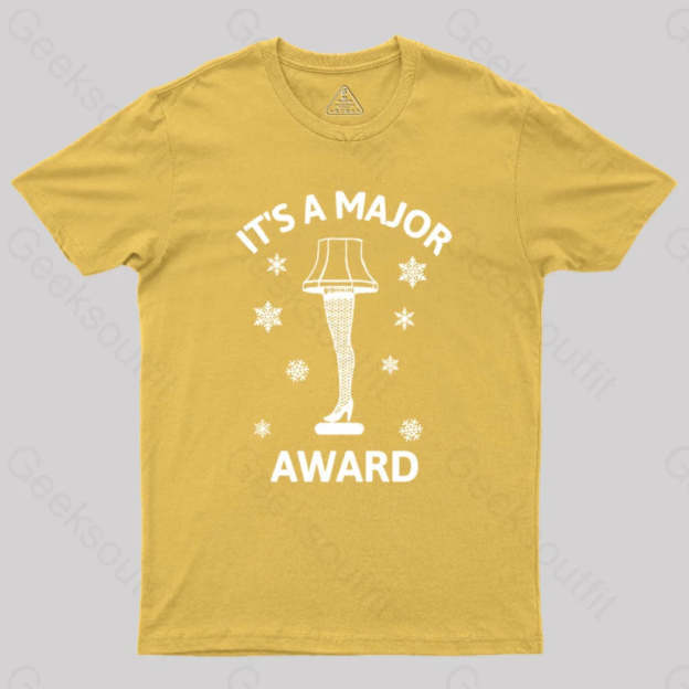 Christmas Story Leg Lamp Geek T-Shirt Yellow / S