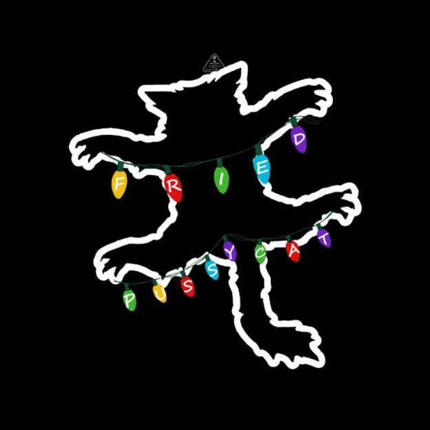 Christmas Vacation Fried Pussycat Geek T-Shirt