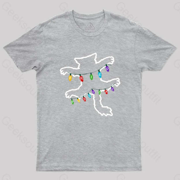 Christmas Vacation Fried Pussycat Geek T-Shirt Grey / S