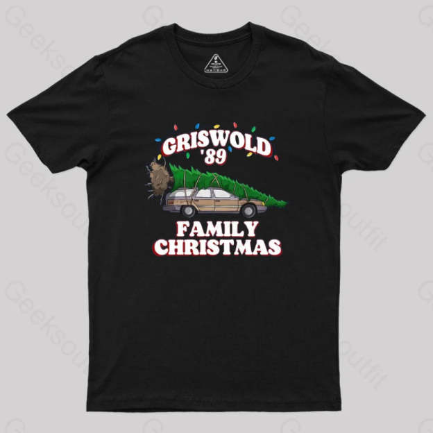 Christmas Vacation National Lampoons Geek T-Shirt Black / S