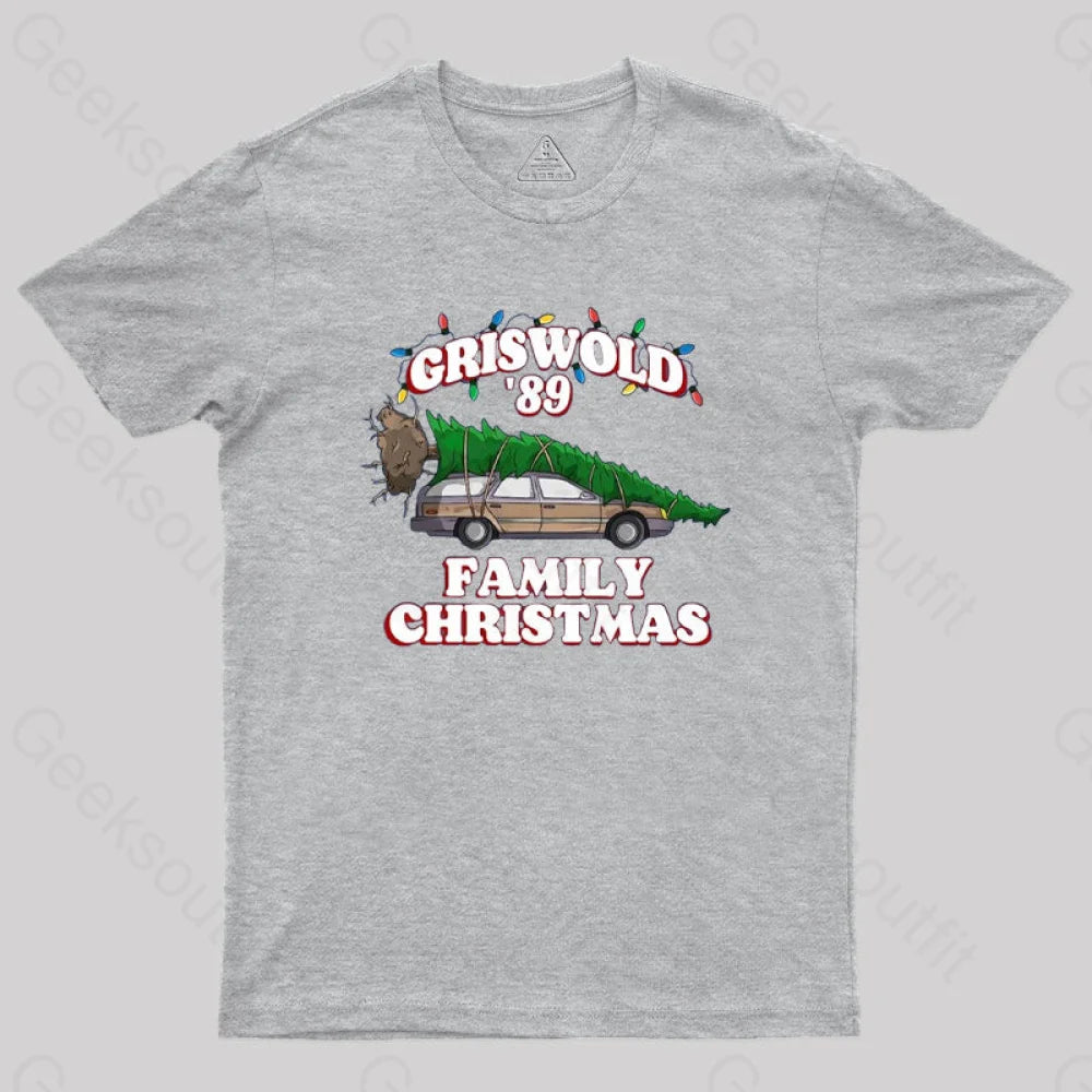 Christmas Vacation National Lampoons Geek T-Shirt Grey / S