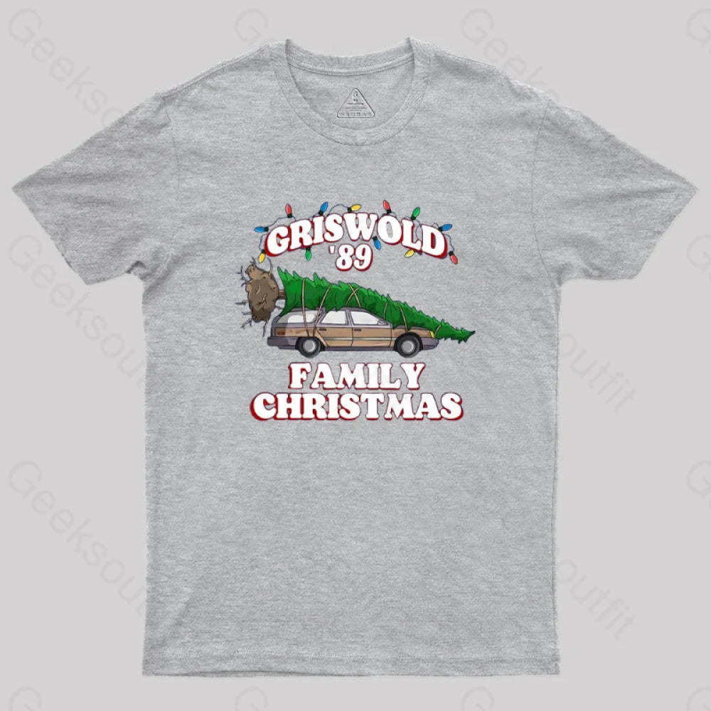 Christmas Vacation National Lampoons Geek T-Shirt Grey / S