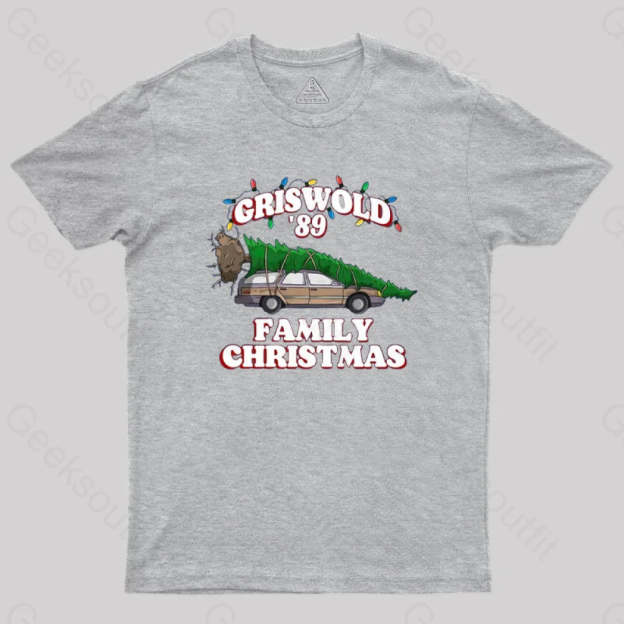 Christmas Vacation National Lampoons Geek T-Shirt Grey / S