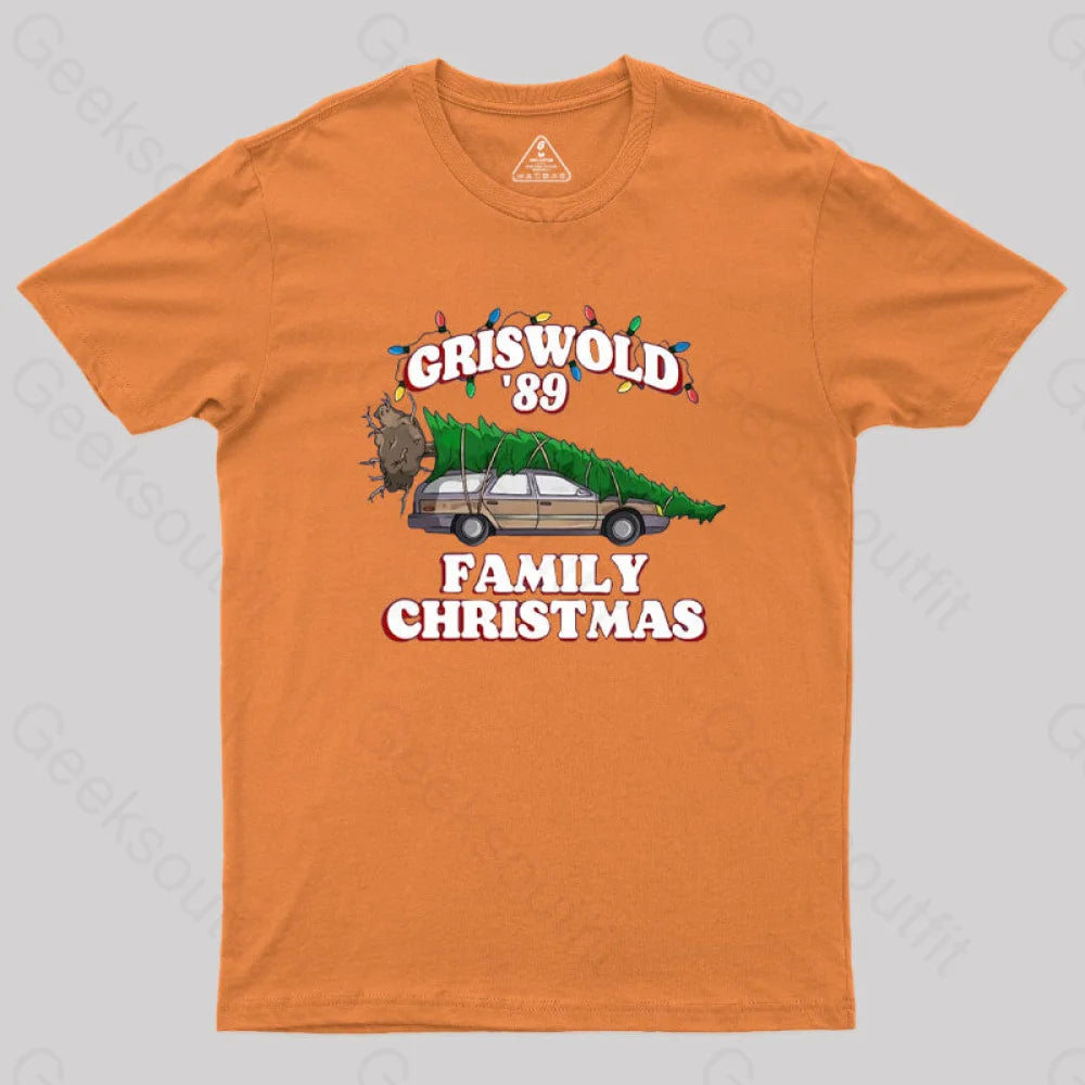 Christmas Vacation National Lampoons Geek T-Shirt Orange / S