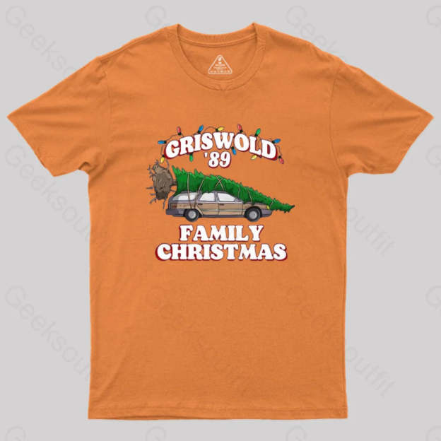 Christmas Vacation National Lampoons Geek T-Shirt Orange / S